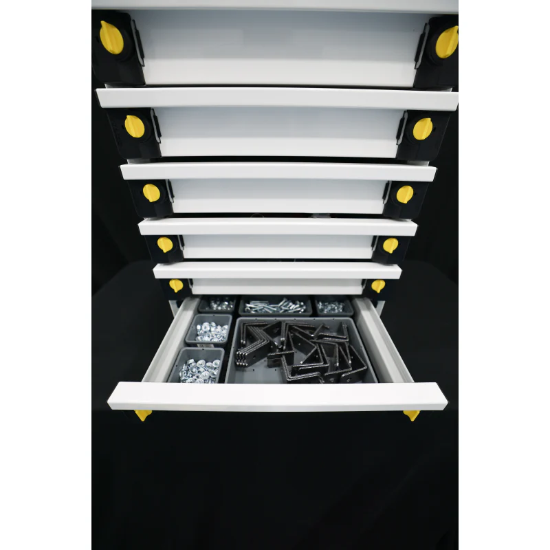 CTech MotionGlide 18w x 24.75h x 14d Drawer System - Seven 3-inch Drawers w/ Toolgrid Model MG-6 - Image 12