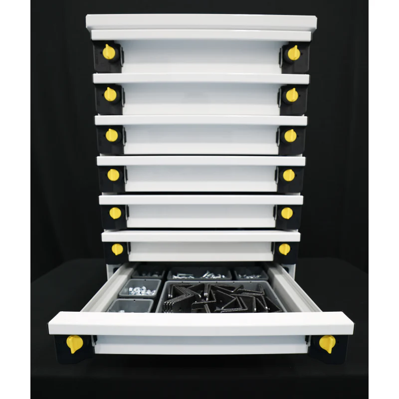 CTech MotionGlide 18w x 24.75h x 14d Drawer System - Seven 3-inch Drawers w/ Toolgrid Model MG-6 - Image 4