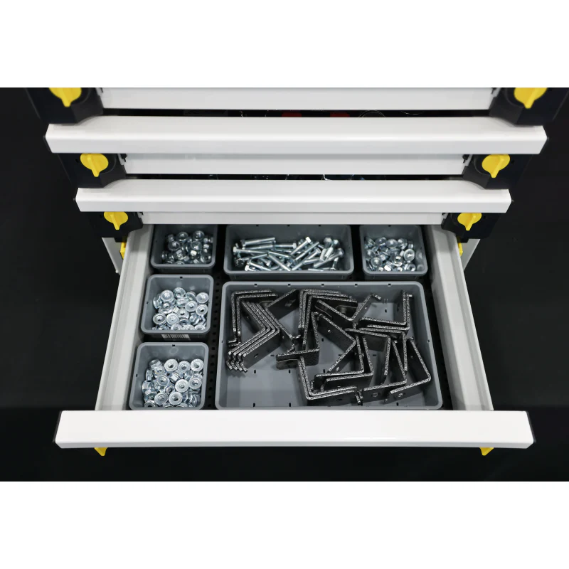 CTech MotionGlide 18w x 24.75h x 14d Drawer System - Seven 3-inch Drawers w/ Toolgrid Model MG-6 - Image 8