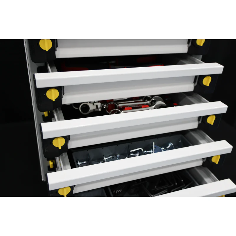 CTech MotionGlide 18w x 24.75h x 14d Drawer System - Three 3-inch drawers and Two 6-inch drawers w/ Toolgrid Model MG-8 - Image 4