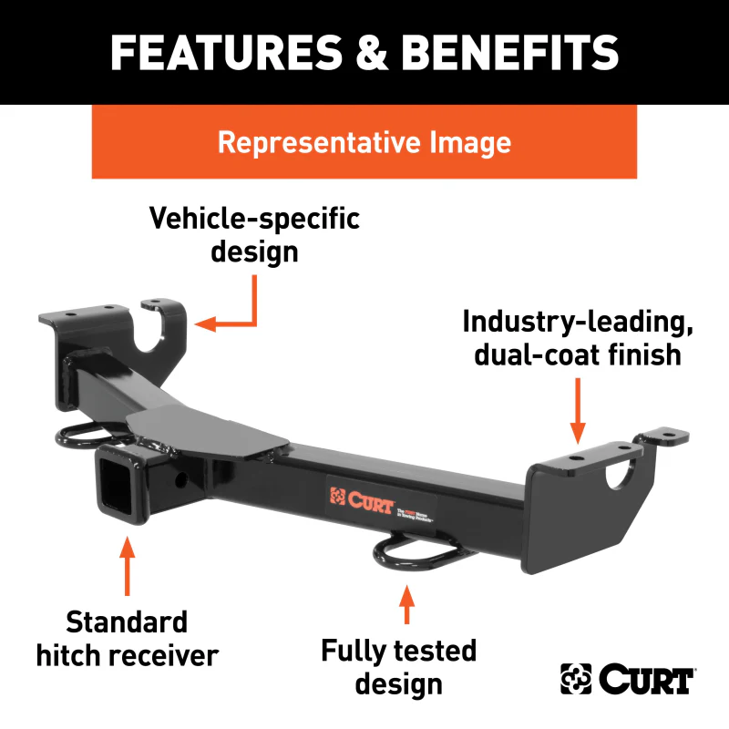 CURT 2" Front Receiver Hitch, Select Ram 2500 Model 31093 - Image 2