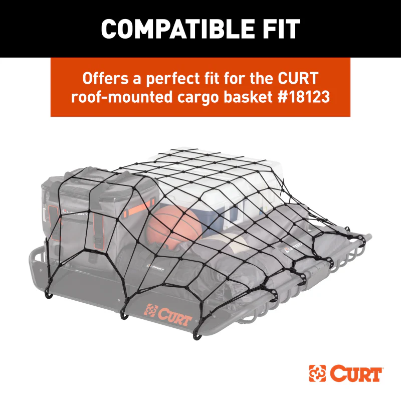 CURT 44" x 36" Elastic Cargo Net for Roof Basket Model 18218 - Image 7