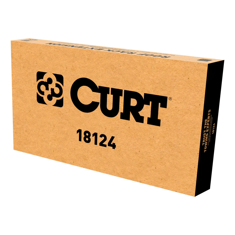 CURT 6 sq. ft. Black Steel Roof Rack Cargo Carrier Extension Model 18124 - Image 2