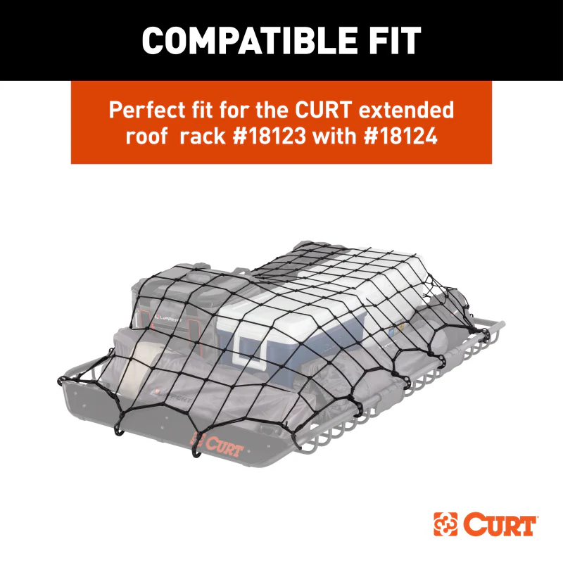 CURT 64" x 36" Elastic Cargo Net for Roof Basket Model 18219 - Image 7
