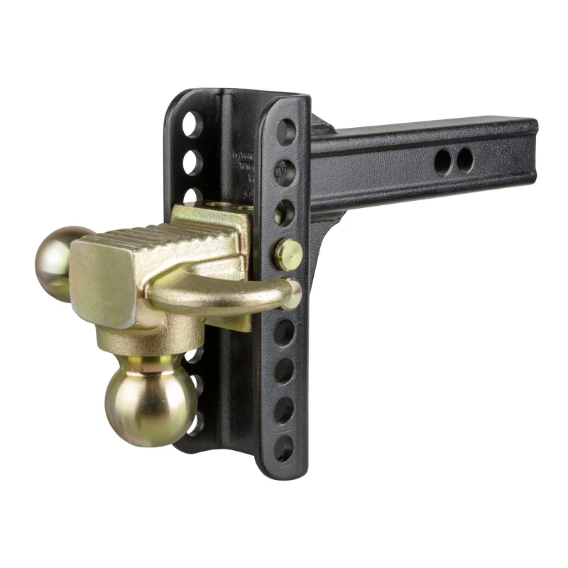 CURT Adjustable Channel Mount with Hook & Step Dual-Ball - 2" Shank, 14K, 6" Drop Model 45904 - Image 4