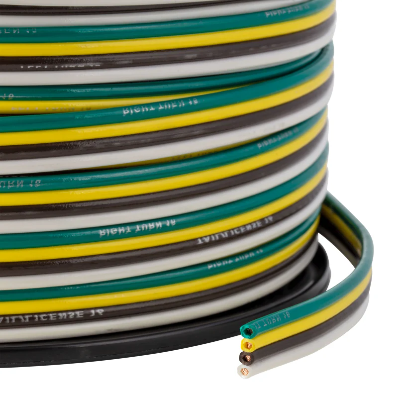 CURT Automotive Primary Wire, 4-Bond White, Brown, Yellow, Green 250' Spool Model 57032 - Image 3