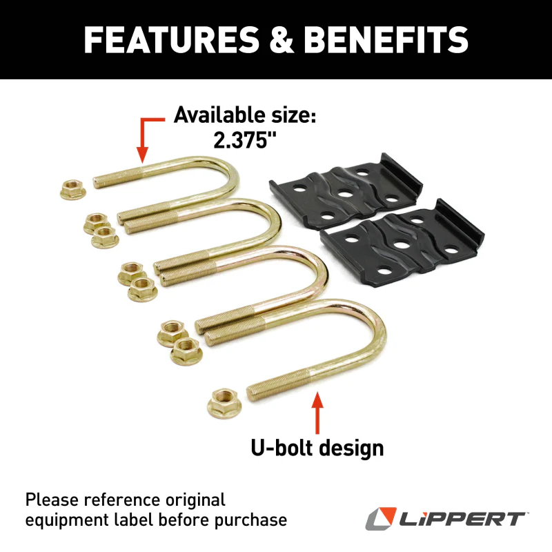 CURT Axle Mounting Kit - 2.38" Tube Model 297427 - Image 4