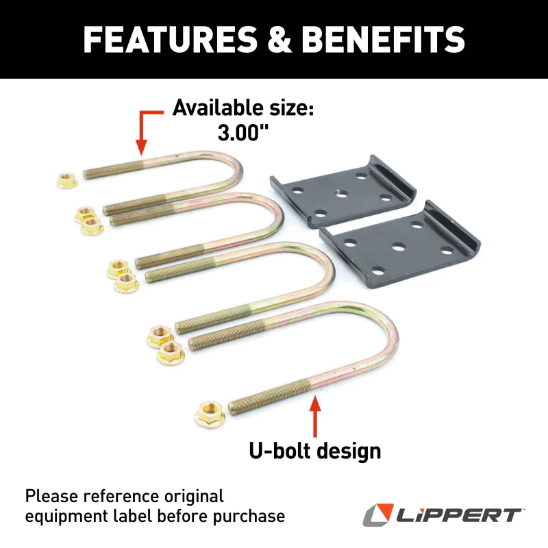 CURT Axle Mounting Kit - 3" Tube Model 297429 - Image 4
