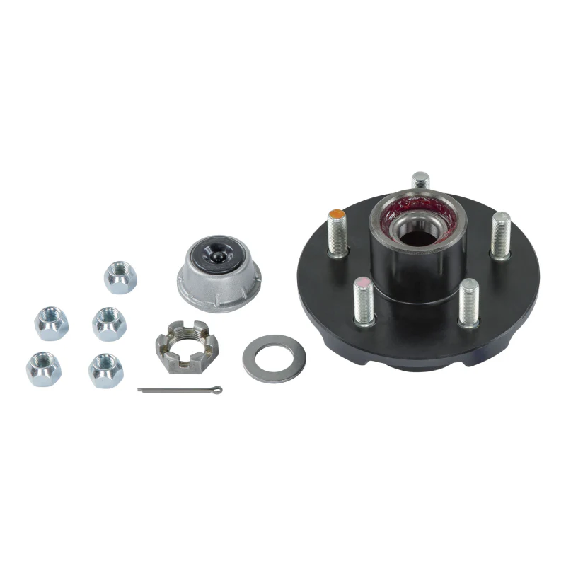 CURT Complete Pre-Greased Hub Assembly with Lug Nuts - 3,500-lb. Axles, 1/2" Stud Model 2024013263 - Image 2