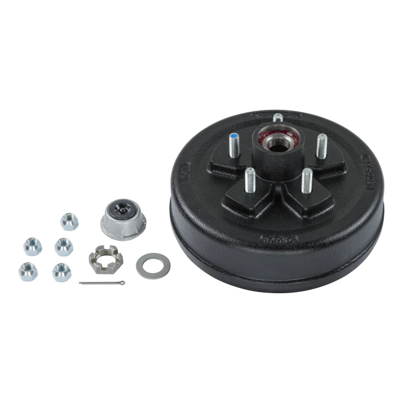 CURT Complete Pre-Greased Hub Assembly with Lug Nuts - 3,500-lb. Axles, 1/2" Stud Model 2024013264 - Image 2