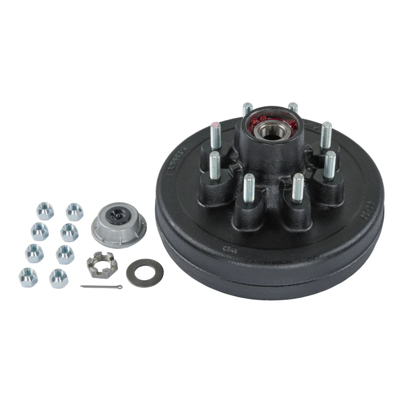 CURT Complete Pre-Greased Hub Assembly with Lug Nuts - 7,000-lb. Axles, 9/16" Stud Model 2024013261 - Image 2