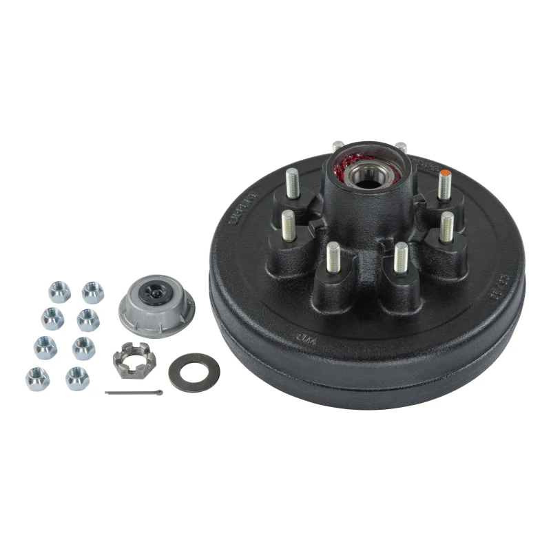 CURT Complete Pre-Greased Hub with Lug Nuts - 7,000-lb. Axles, 1/2” Stud #2024013260 Model 2024013260 - Image 2