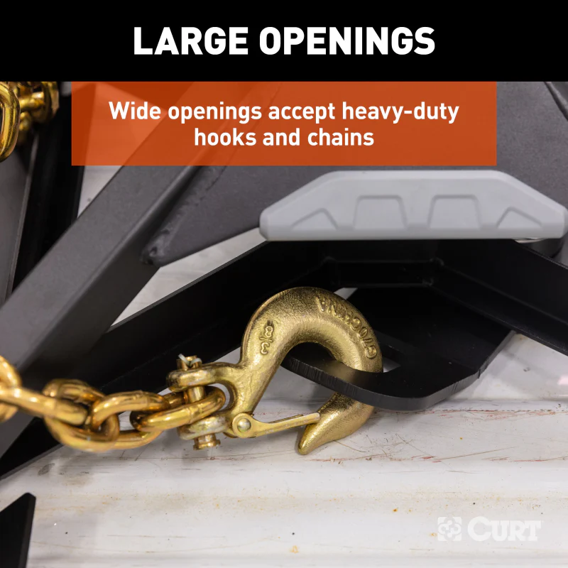 CURT CrossWing 5th Wheel Safety Chain Anchor Plate for Gooseneck Ball Model 16615 - Image 5