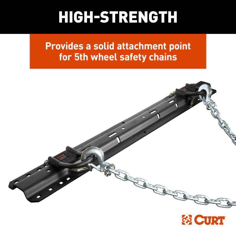CURT CrossWing 5th Wheel Safety Chain Assembly with Rail Anchors Model 16612 - Image 4