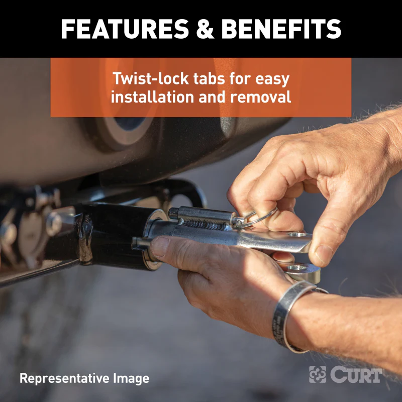 CURT Custom Tow Bar Base Plate, Select Ford Bronco with Standard Bumper Model 70147 - Image 4