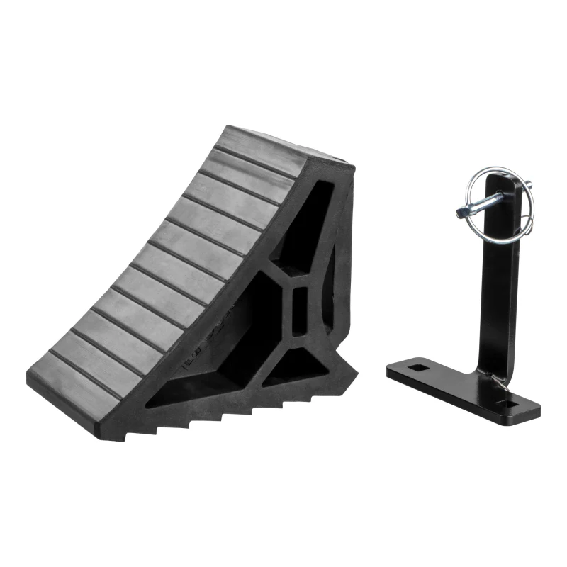 CURT HD Wheel Chock with Mounting Bracket Model 22803