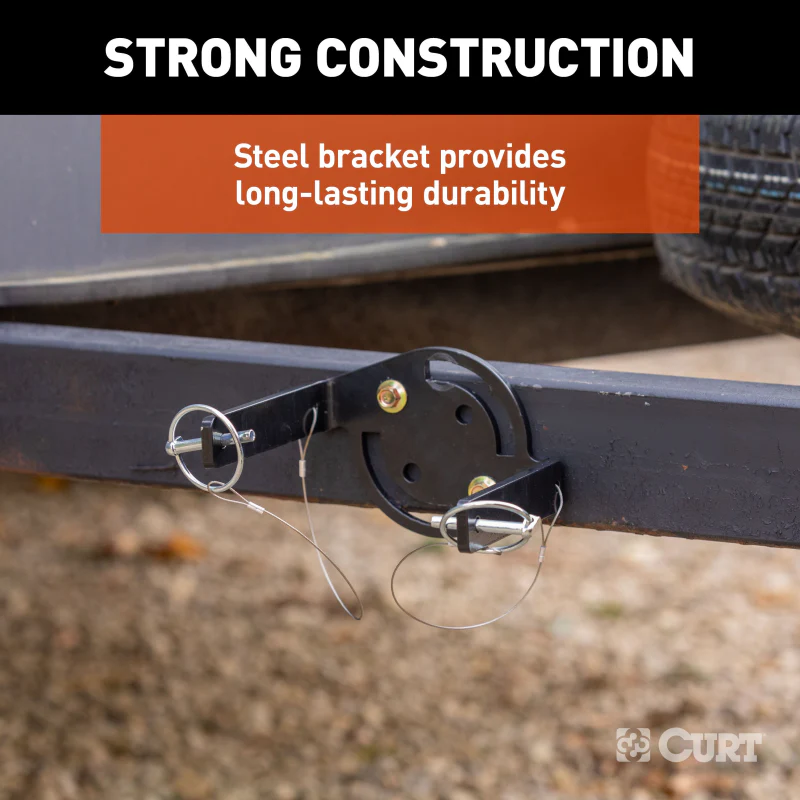 CURT HD Wheel Chocks 2-Pack with Mounting Bracket Model 22802 - Image 6