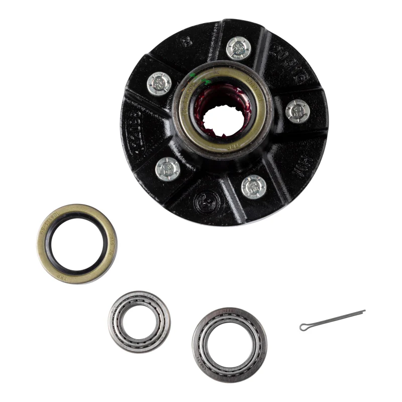 CURT Idler Hub, 5 on 4.5"; 5.5" Hub Flange - 2,200 lbs. (with Bearing Cone Kit) Model 814207 - Image 2