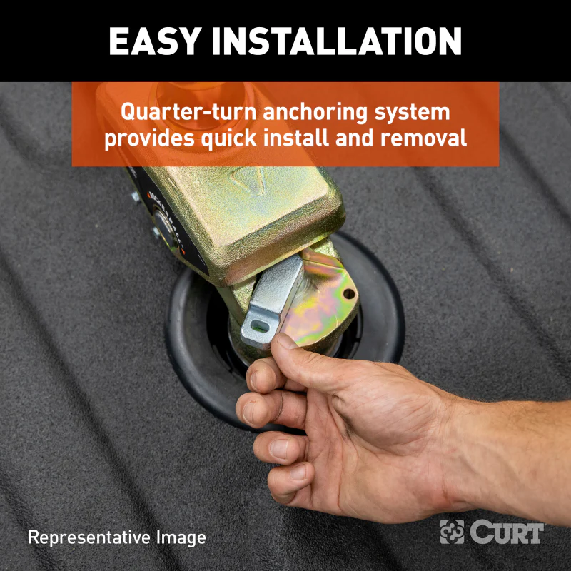 CURT Multi-Fit OEM Puck System Gooseneck Ball with 4" Offset Model 60663 - Image 4