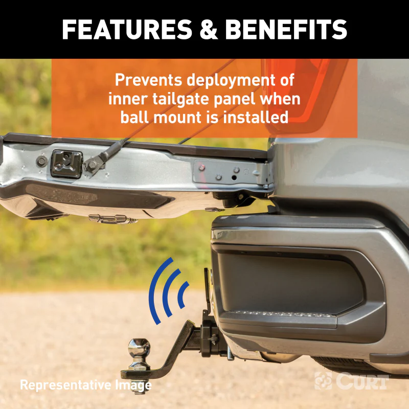 CURT Protective MultiPro / Multi-Flex Tailgate Sensor with 2-1/2 Model 58268 - Image 4