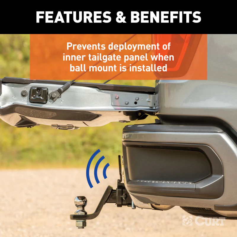 CURT Protective MultiPro / Multi-Flex Tailgate Sensor with 2" Hitch Cap Model 58267 - Image 4