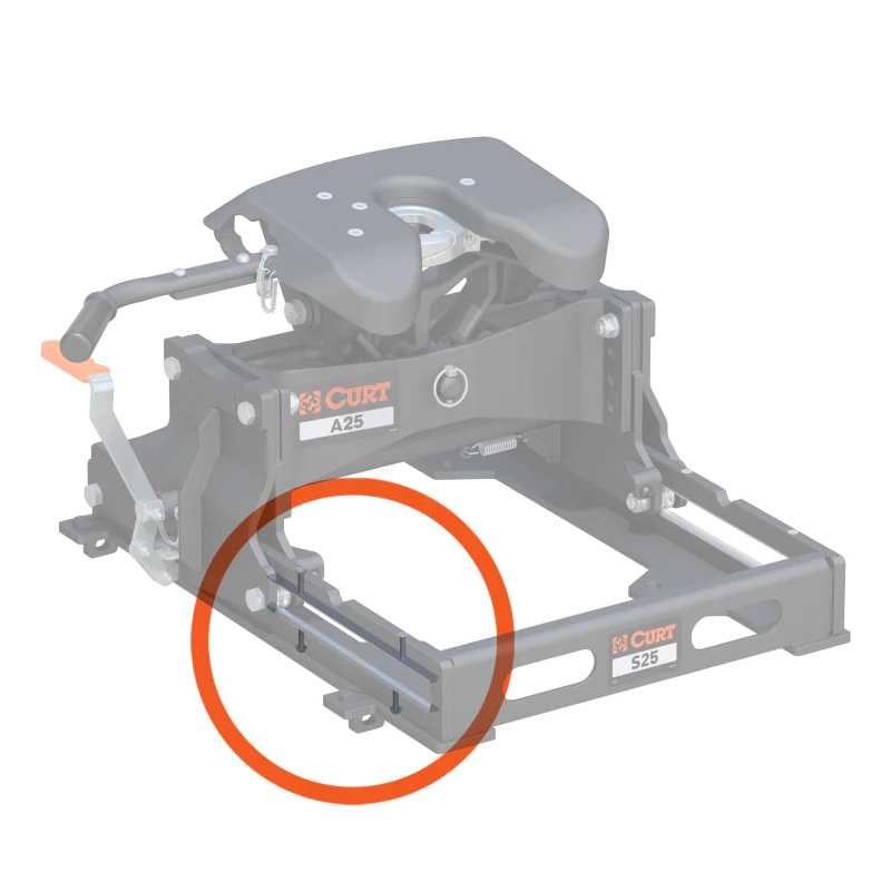 CURT Replacement S-Series 5th Wheel Slider Rails Model 19102 - Image 2