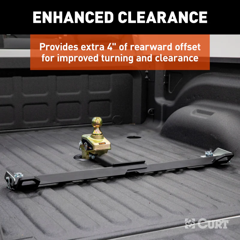 CURT RockerBall Multi-Fit OEM Puck System Gooseneck Ball with 4" Offset Model 60668 - Image 3