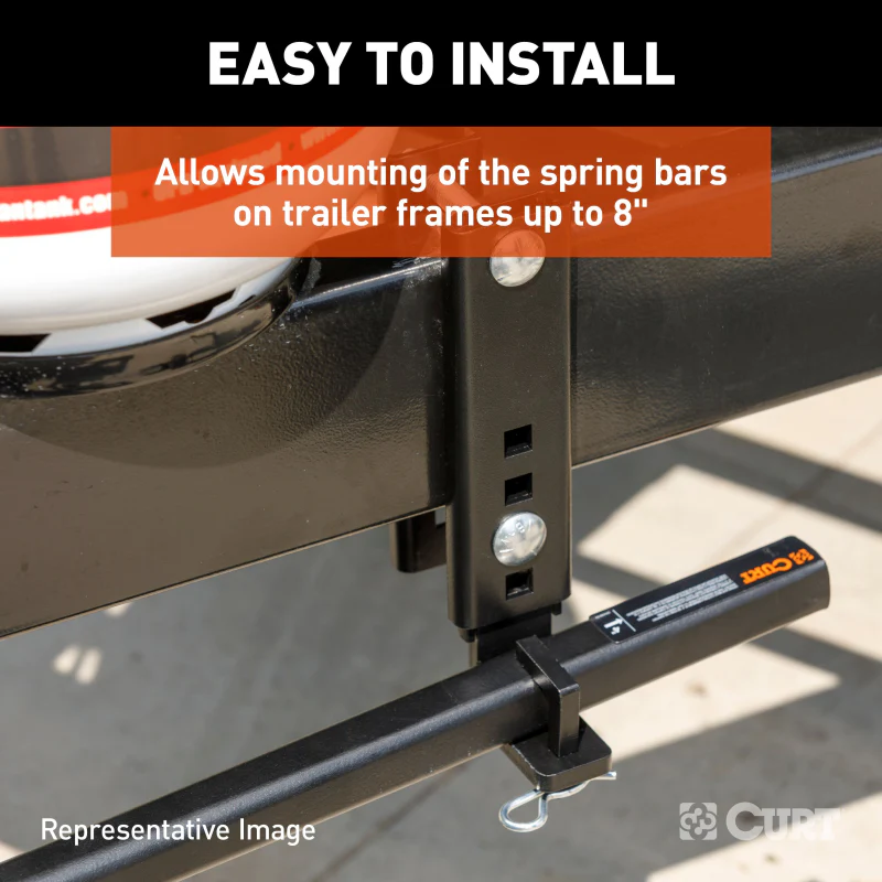 CURT TruTrack™ Heavy-Duty 8" Adjustable Support Brackets Model 17518 - Image 3