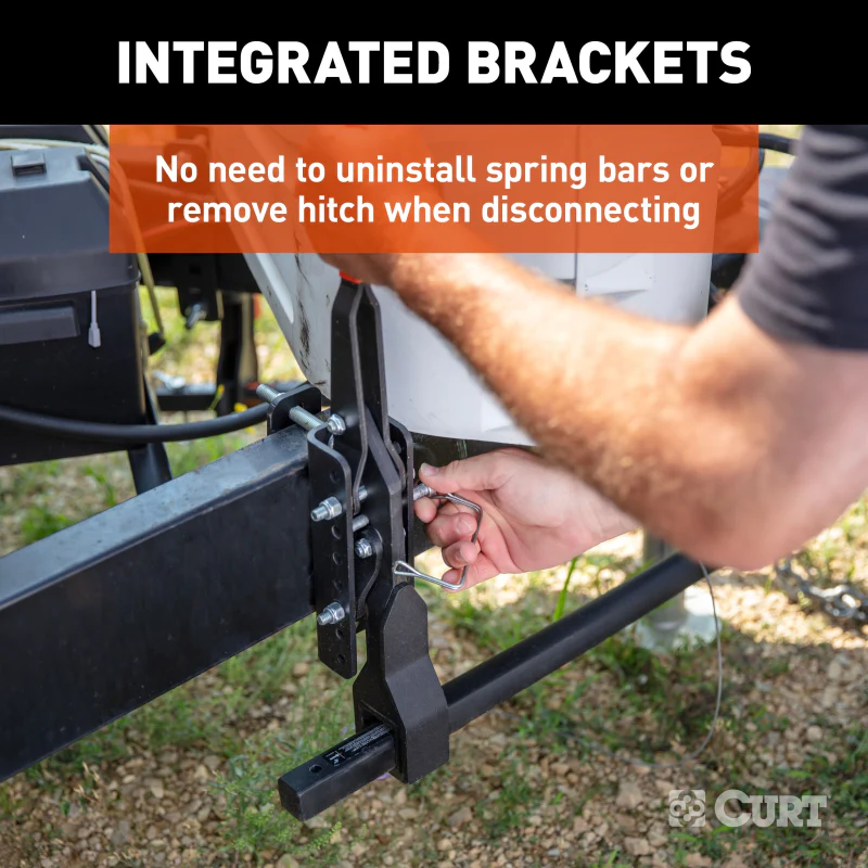 CURT TruTrack 2P Trailer-Mounted Weight Distribution Hitch, 8-10K Model 17510 - Image 7