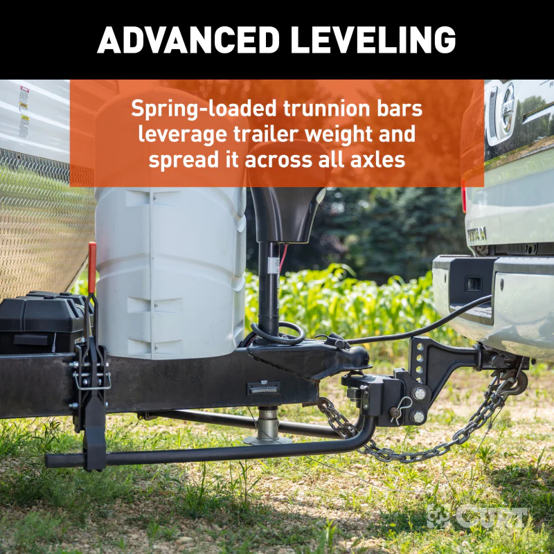 CURT TruTrack 2P Trailer-Mounted Weight Distribution Hitch, 8-10K Model 17510 - Image 8