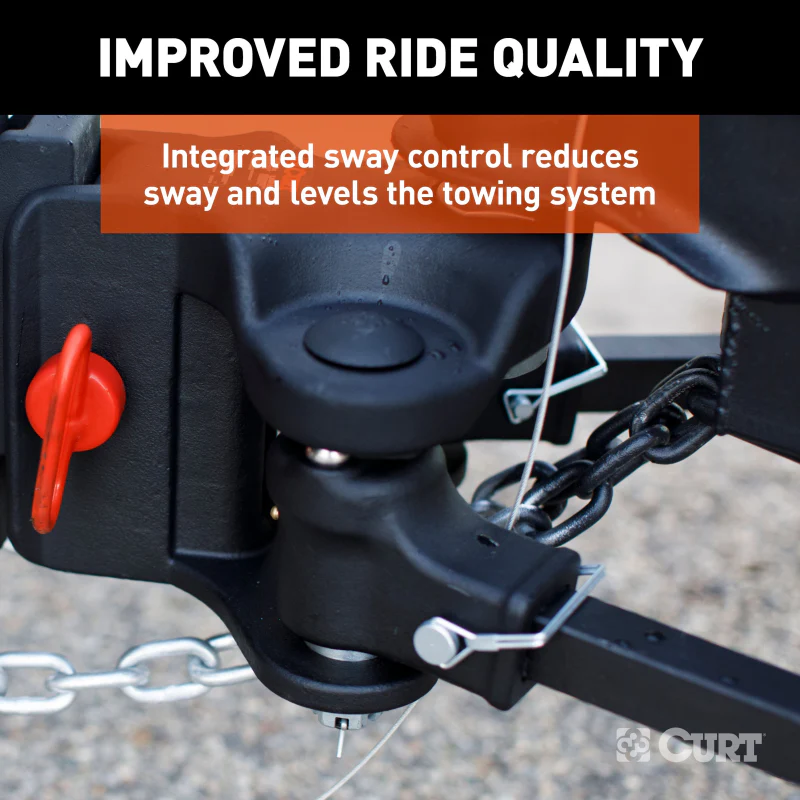 CURT TruTrack 4P Trailer-Mounted Weight Distribution Hitch, 8-10K Model 17520 - Image 9