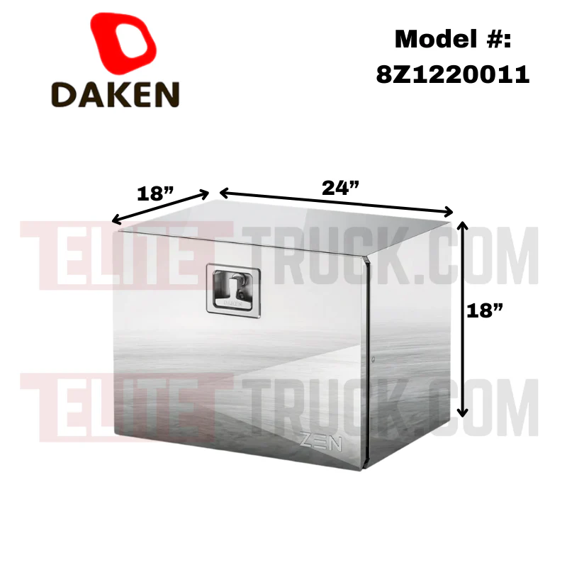 DAKEN Zen Series 24x18x18 Underbody Toolbox Polished Stainless Steel Model 8Z1220011 - Image 2