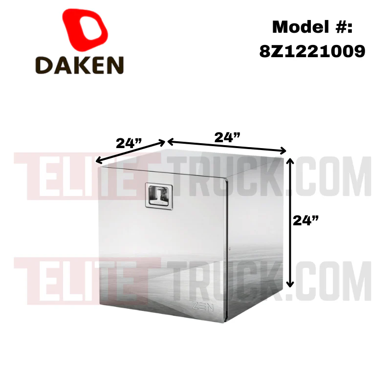DAKEN Zen Series 24x24x24 Underbody Toolbox Polished Stainless Steel Model 8Z1221009 - Image 2