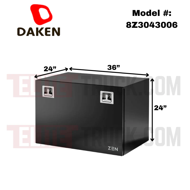 DAKEN Zen Series 36x24x24 Underbody Toolbox Black Steel Model 8Z3043006 - Image 2