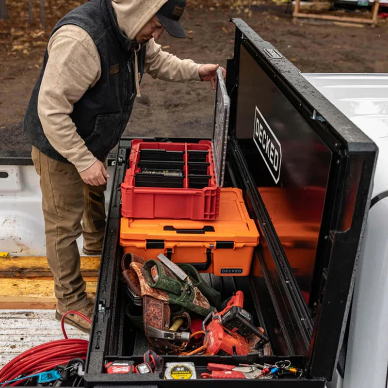DECKED Full-Size Pickup Truck Tool Box Deep Tub Model - Black DTB2-BLK - Image 18