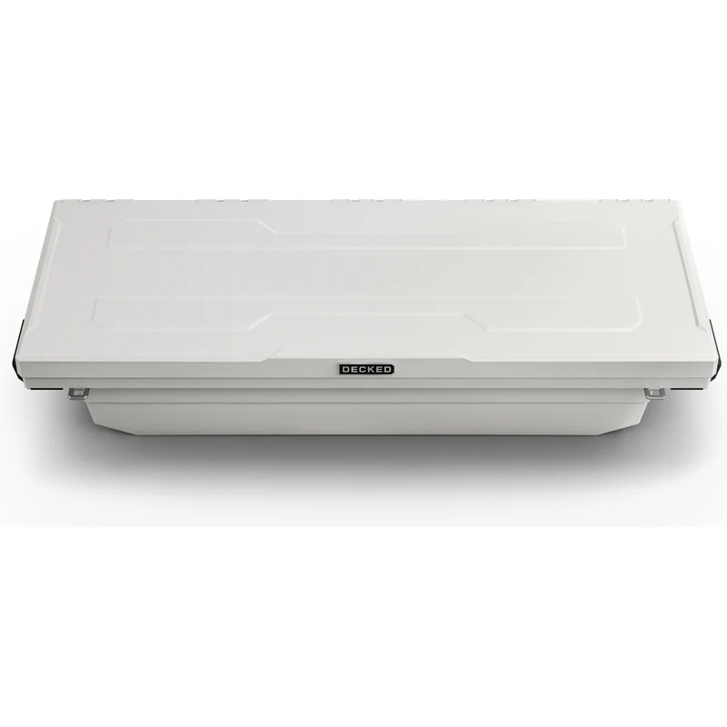 DECKED Full-Size Pickup Truck Tool Box Deep Tub Model - White DTB2-WHT - Image 4