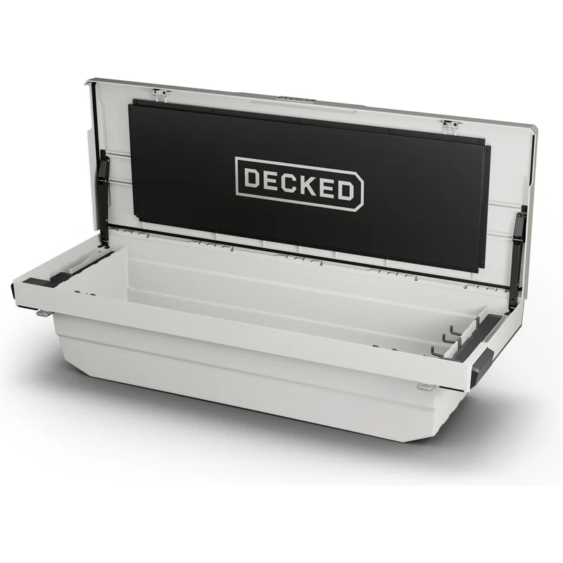 DECKED Full-Size Pickup Truck Tool Box Deep Tub Model - White DTB2-WHT - Image 5