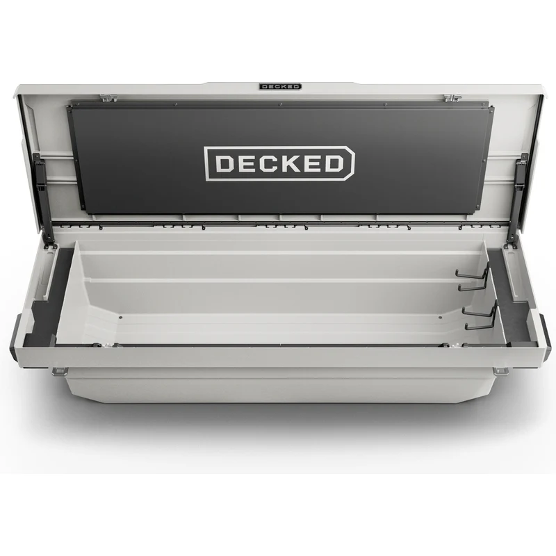 DECKED Full-Size Pickup Truck Tool Box Deep Tub Model - White DTB2-WHT - Image 8