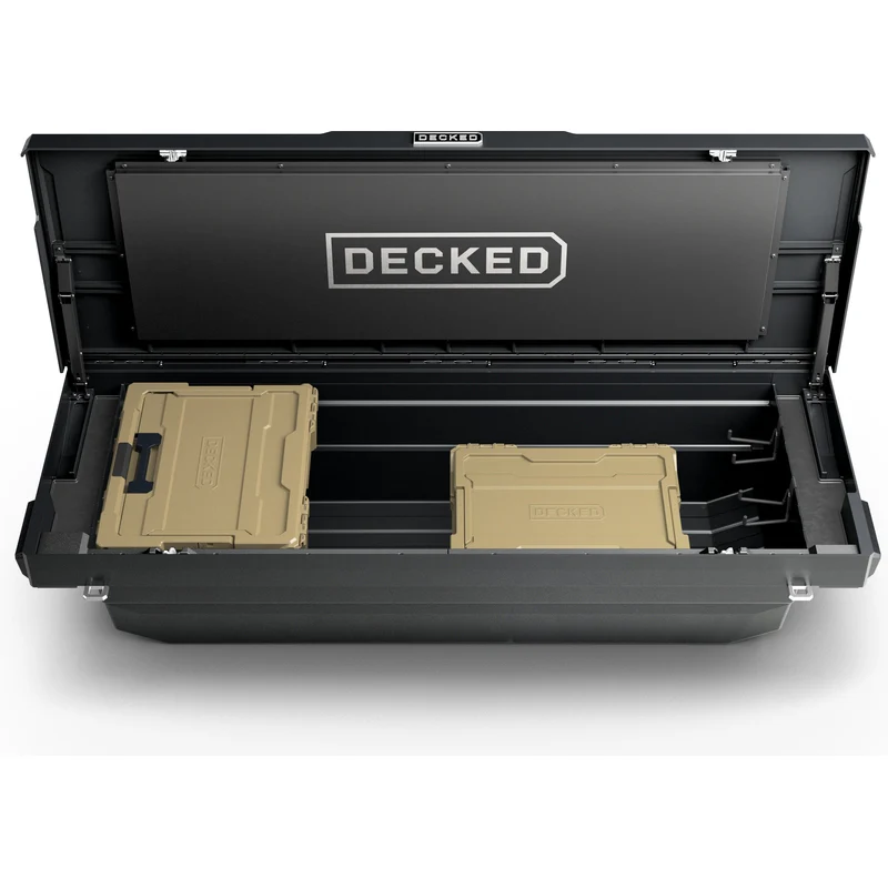 DECKED Full-Size Pickup Truck Tool Box Tundra Bed Rail Model DTB2T22-BLK - Image 9