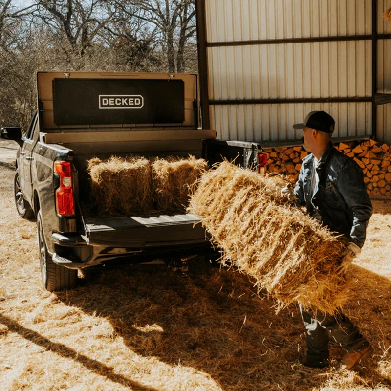 DECKED Full-Size Pickup Truck Tool Box Tundra Bed Rail Model DTB2T22-TAN - Image 10