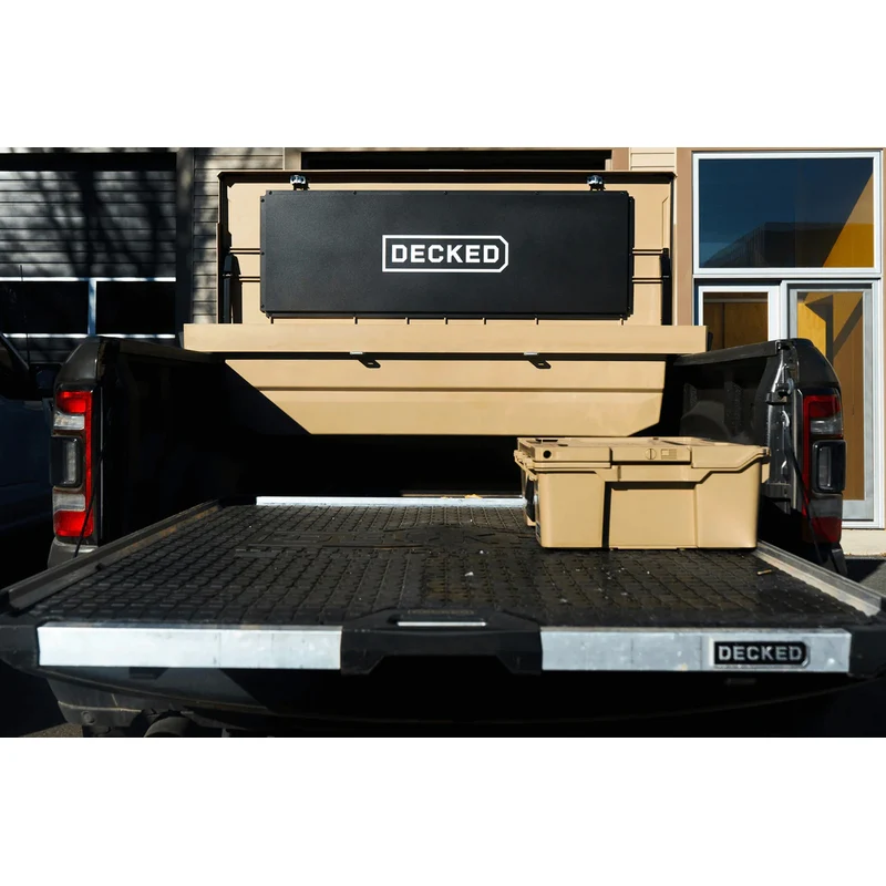 DECKED Full-Size Pickup Truck Tool Box Tundra Bed Rail Model DTB2T22-TAN - Image 14