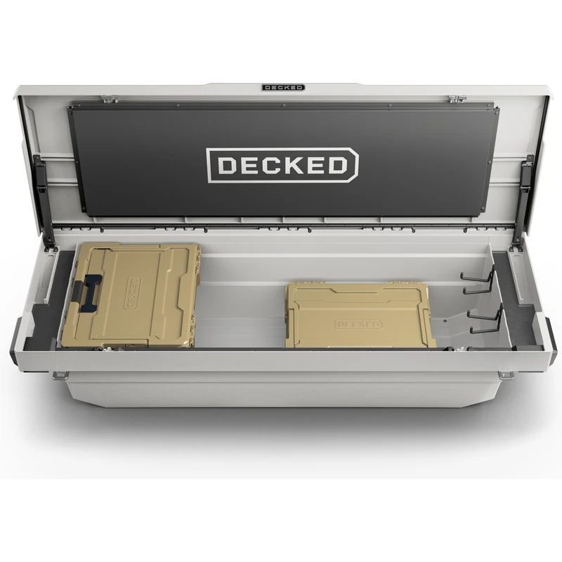 DECKED Full-Size Pickup Truck Tool Box Tundra Bed Rail Model DTB2T22-WHT - Image 5