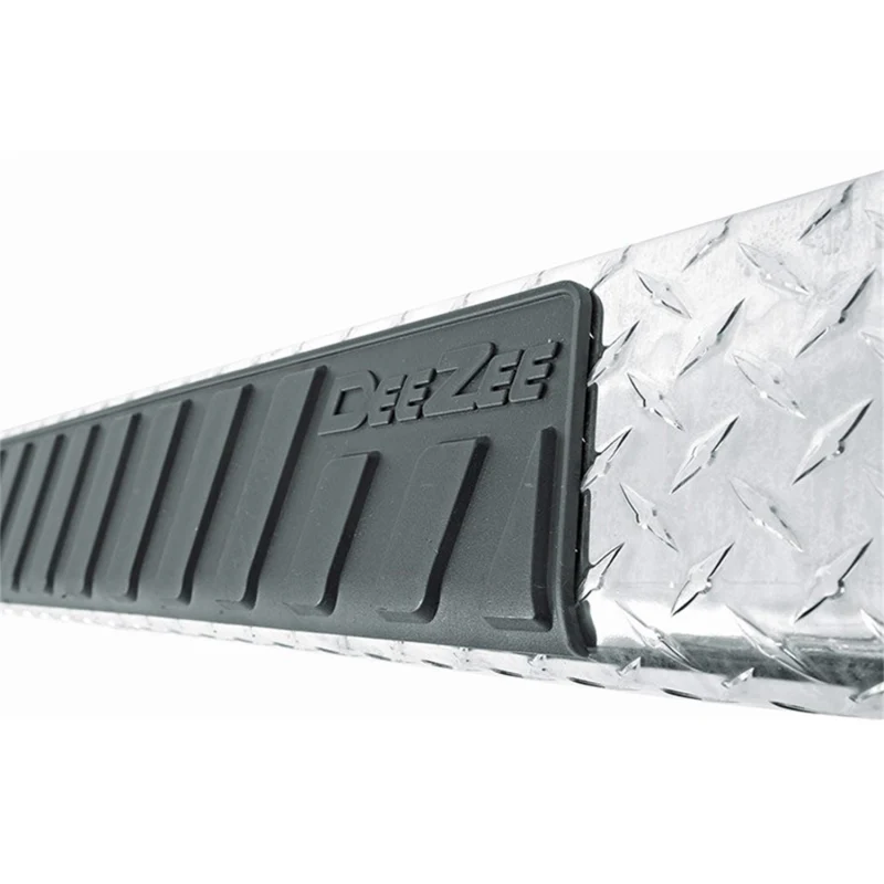 Dee Zee Black-Tread Aluminum Step Nerf Bars 6 in. Oval Cab Length Model DZ16402 - Image 2