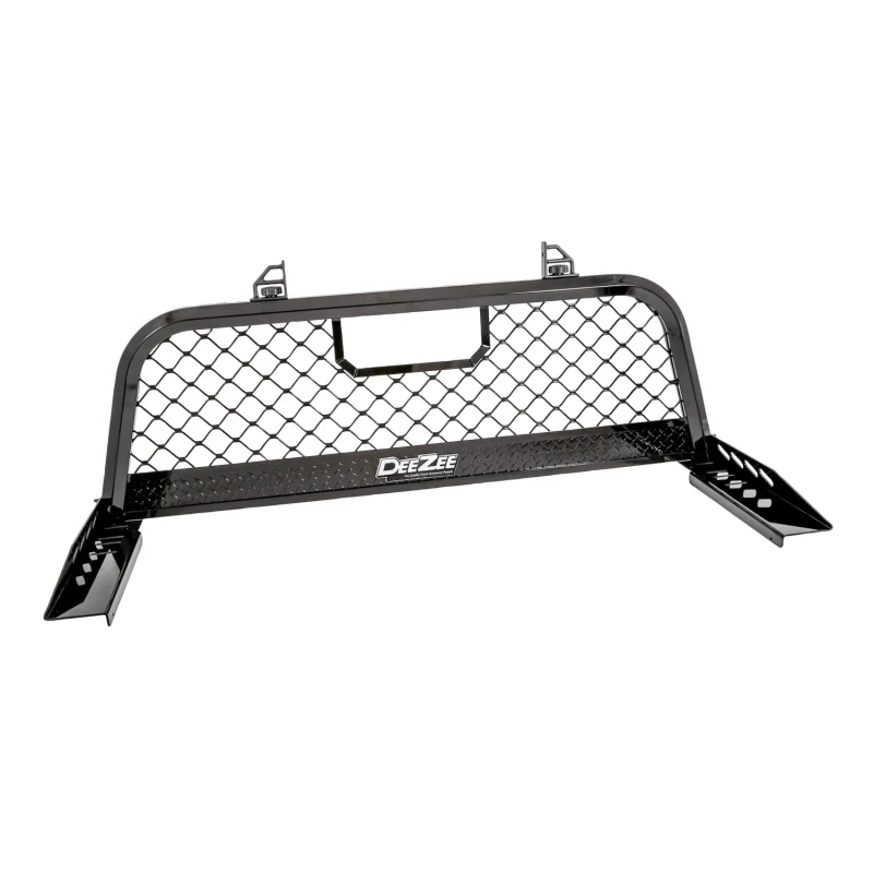 Dee Zee Aluminum Front Cab Rack W/Mesh Gloss Black Model DZ95072RB
