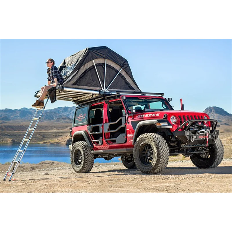Dee Zee Aluminum Hex Series Roof Rack Black Model DZ4472JL - Image 5