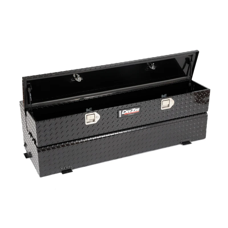 Dee Zee 43-Gal Gloss Black Aluminum Toolbox Combo Auxiliary Transfer Tank Model DZ92740XB - Image 4