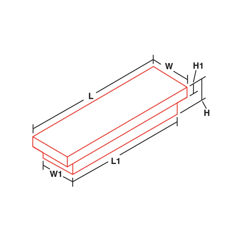 Dee Zee Specialty Series Single Lid Narrow Crossover Tool Box Model DZ6170N - Image 7