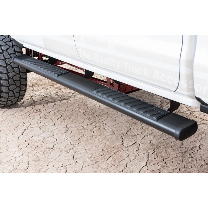 Dee Zee Textured Black Steel Step Nerf Bars 6 in. Oval Cab Length Model DZ16111 - Image 5