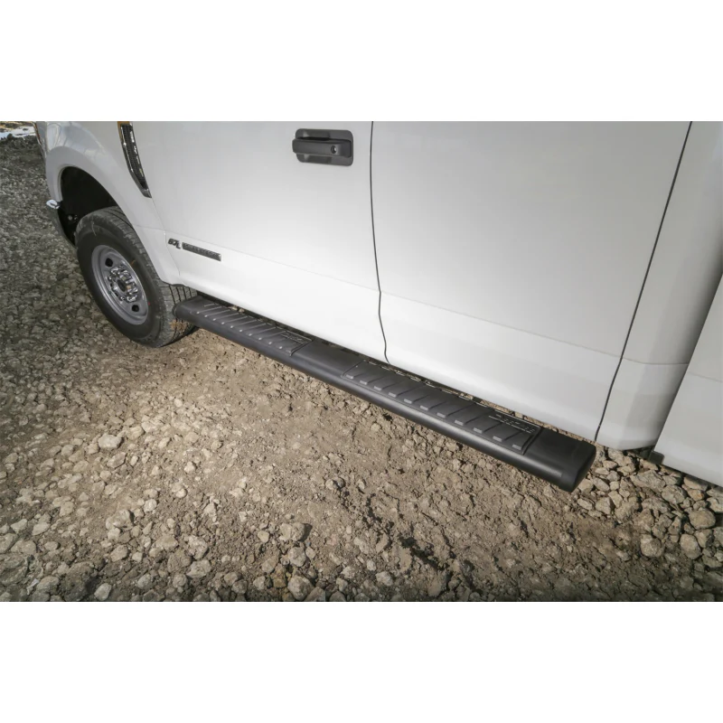 Dee Zee Textured Black Steel Step Nerf Bars 6 in. Oval Cab Length Model DZ16111 - Image 7