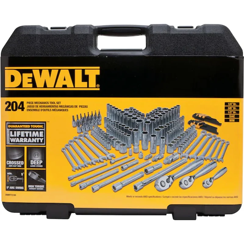 DeWalt 204 pc Mechanics Tool Set DWMT72165 - Image 6